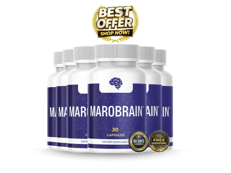 MaroBrain 6 bottle pack — Order today for best value on cognitive support supplement
